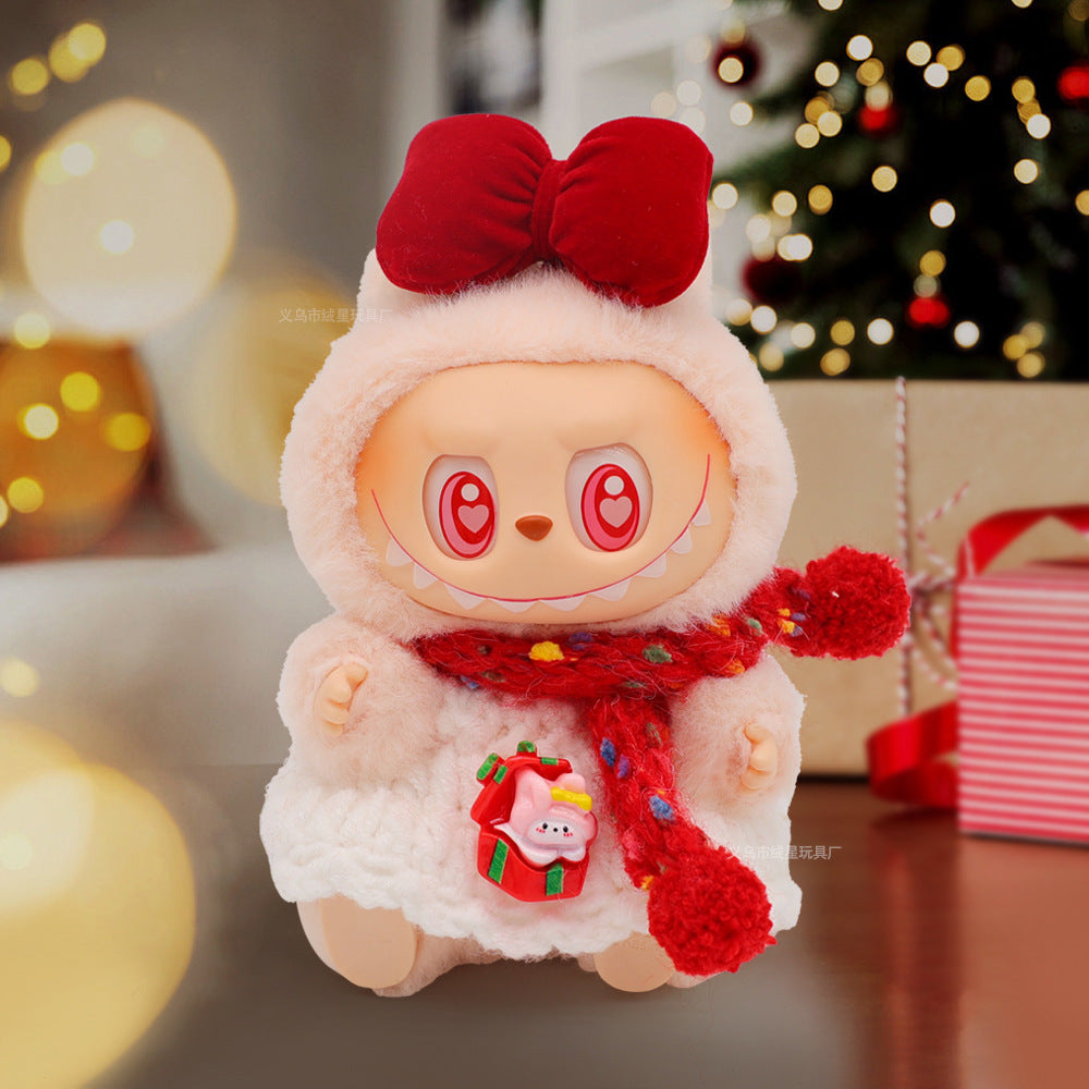 Wholesale 5pcs Christmas doll clothes 17cm keychain clothing set Doll Accessories
