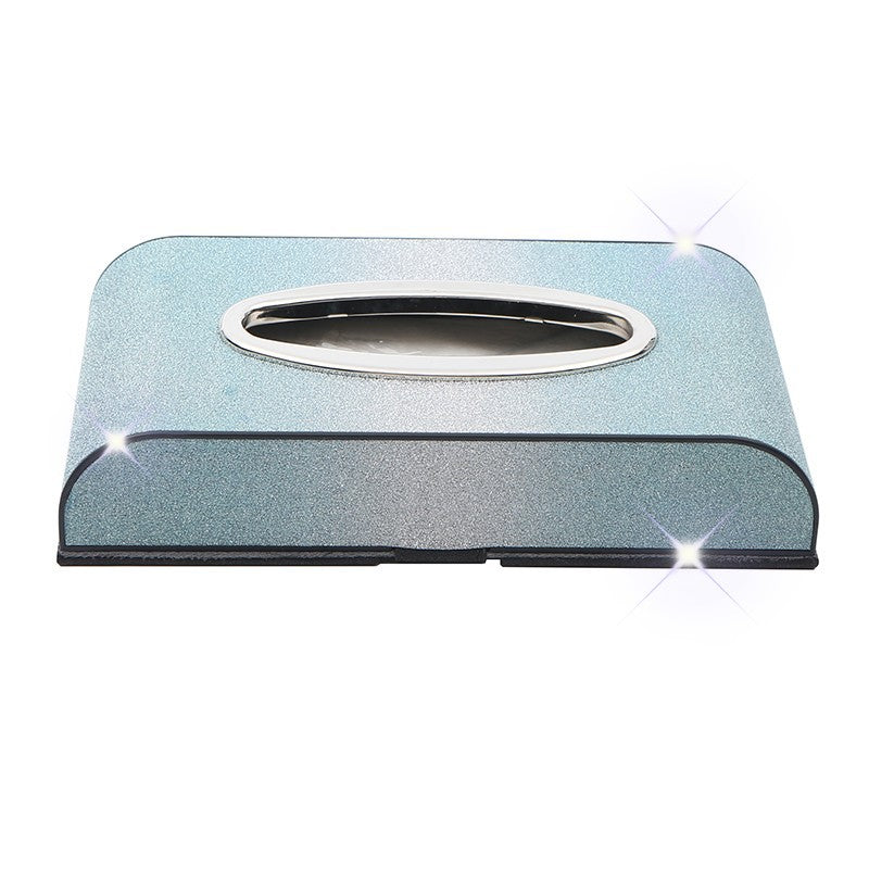 Wholesale Automotive Interior Sequin Fabric Tissue Box
