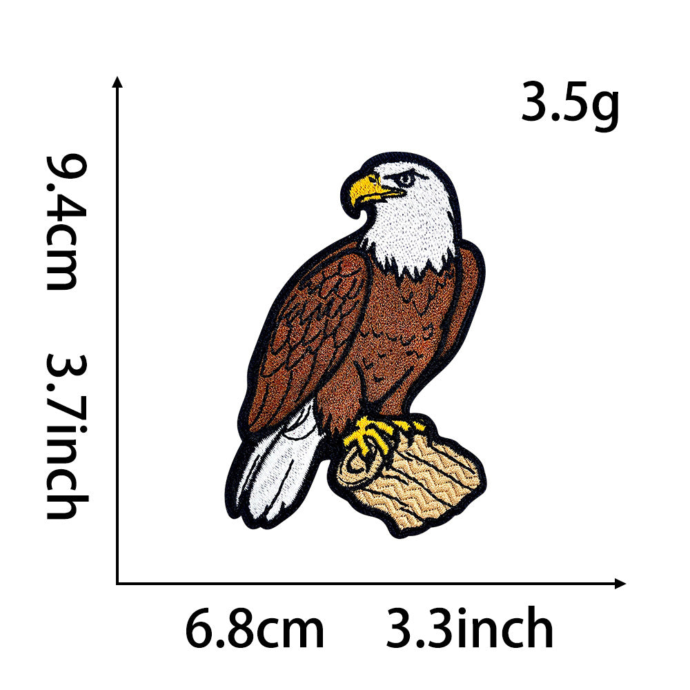 Wholesale Cute Cartoon Panda Polyester Iron On Embroidery Patch For DIY Clothing Decoration