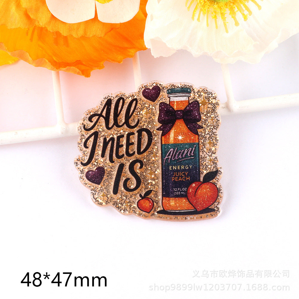 Wholesale 10pcs Cute Cartoon Character Acrylic Flatback Charm