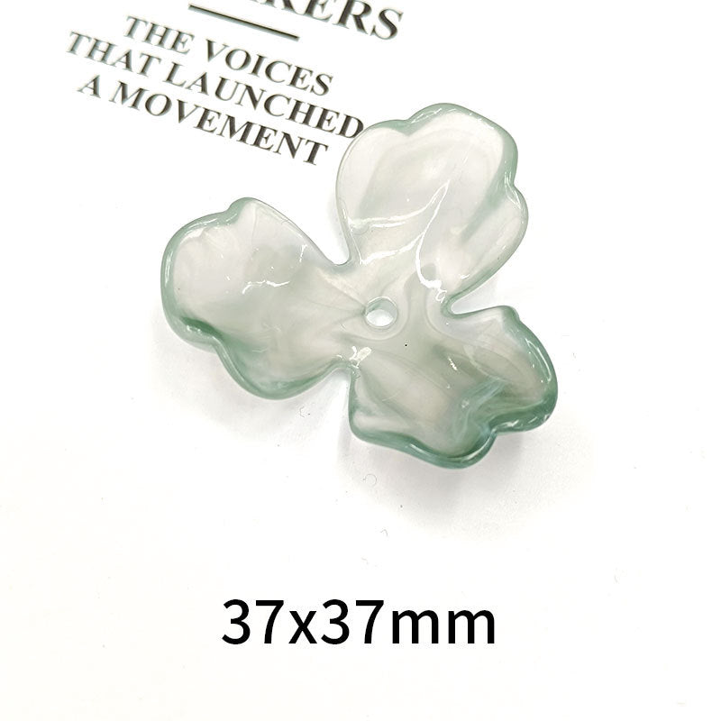 Wholesale 36mm 10pcs/pack Three Petal Acrylic Beads