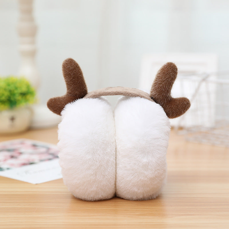 Wholesale Warm Plush Winter Girl Cute Antifreeze Folding Ear Warmer
