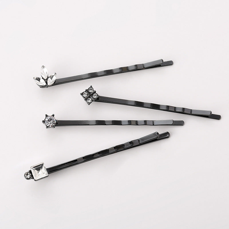 Wholesale LOVE Letter Rhinestone Pearl Hair Clips