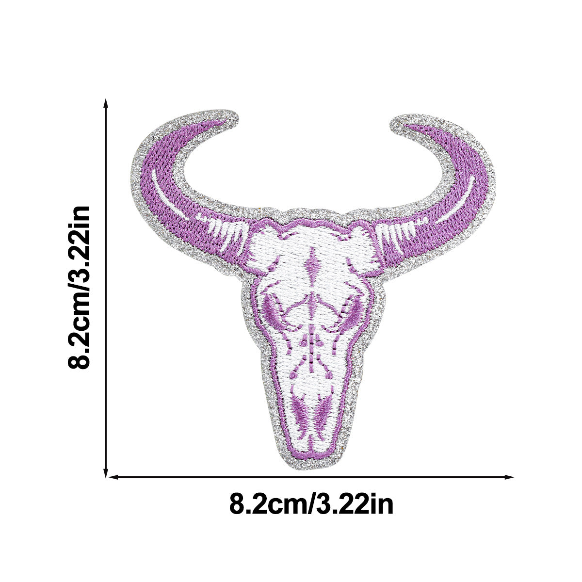 Wholesale Vintage Bull Skull Embroidered Patch