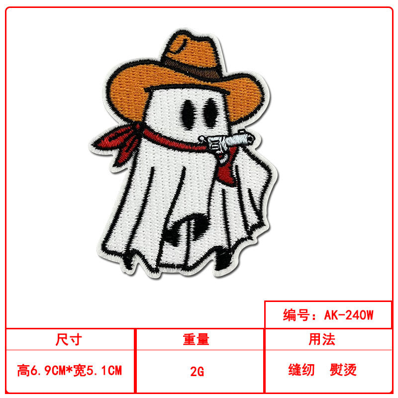 Wholesale Ghost Witch Embroidered Patch