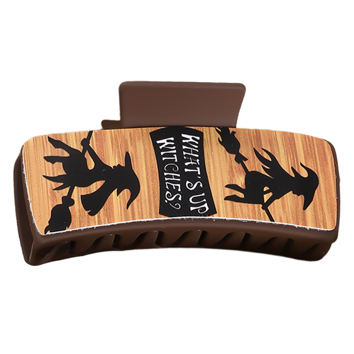 Wholesale  witch yellow leather square hairpin Hair Clips