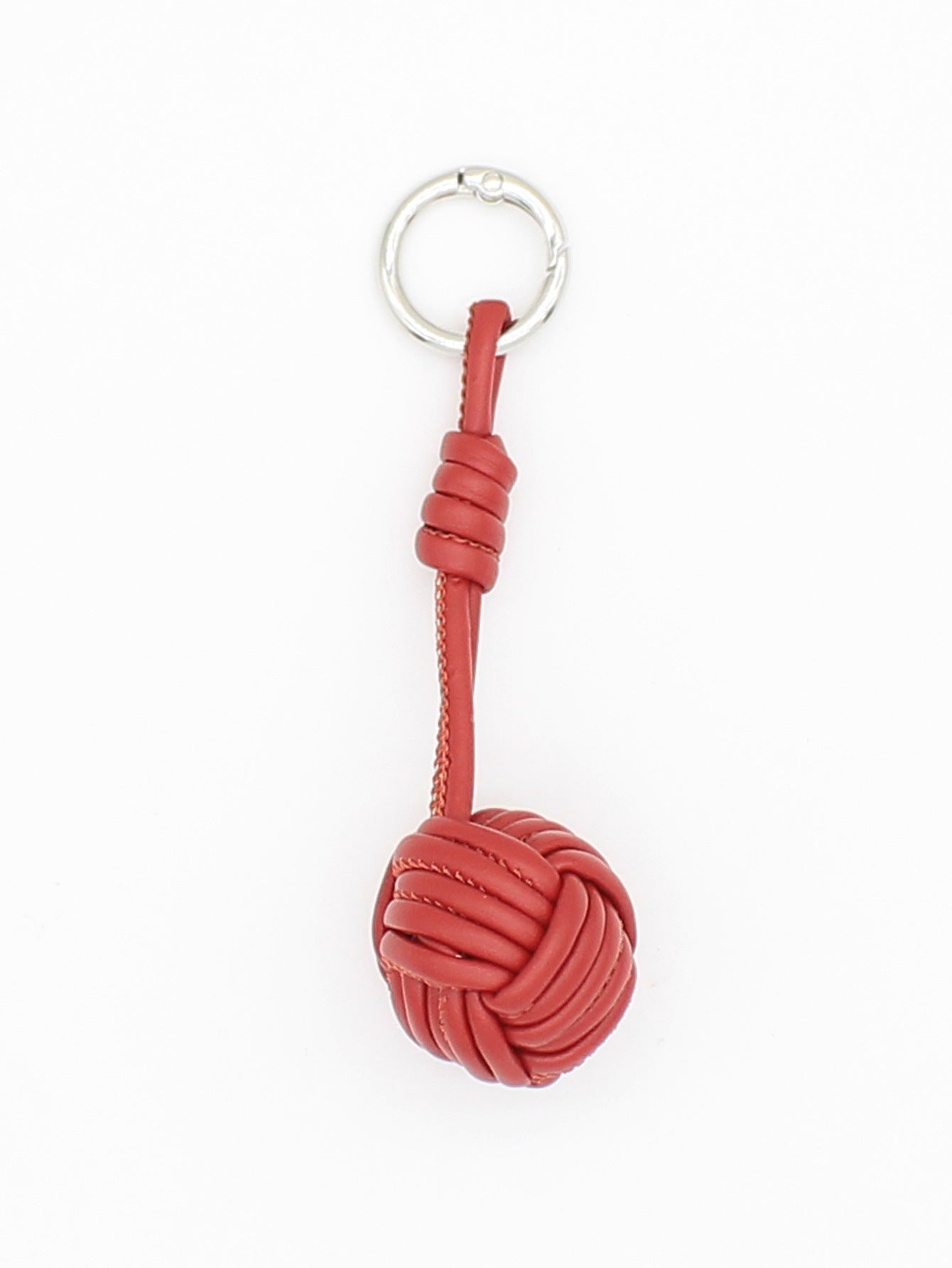 Wholesale Autumn and winter PU leather rope hand-woven ball bag pendant mobile phone pendant ins