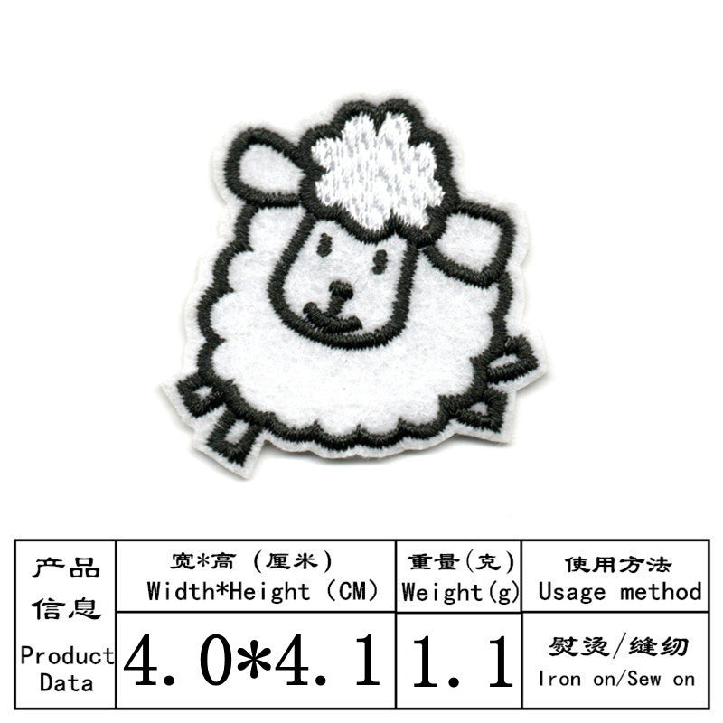 Wholesale Cartoon Animal Embroidery DIY Patches
