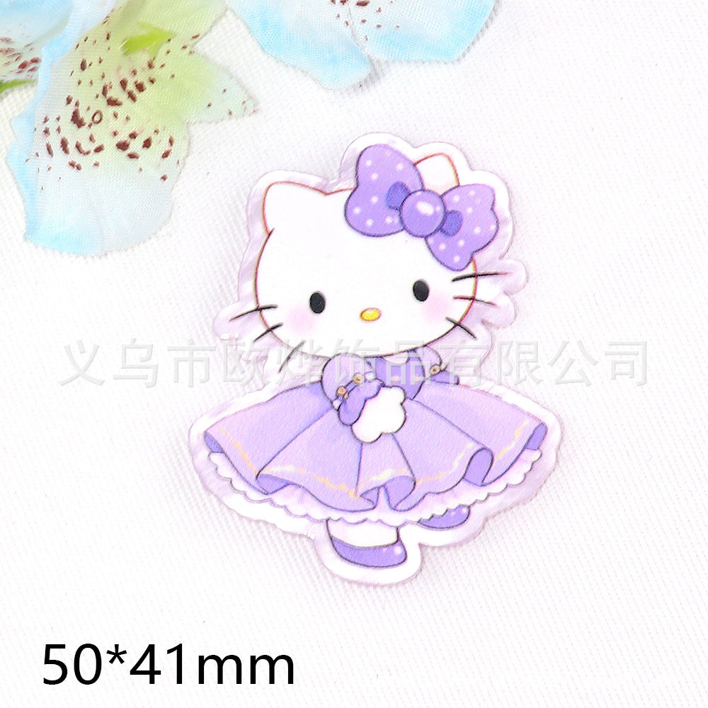 Wholesale 10pcs/pack cartoon rabbit bear acrylic cuteDIY Flatback OLY Exclusive