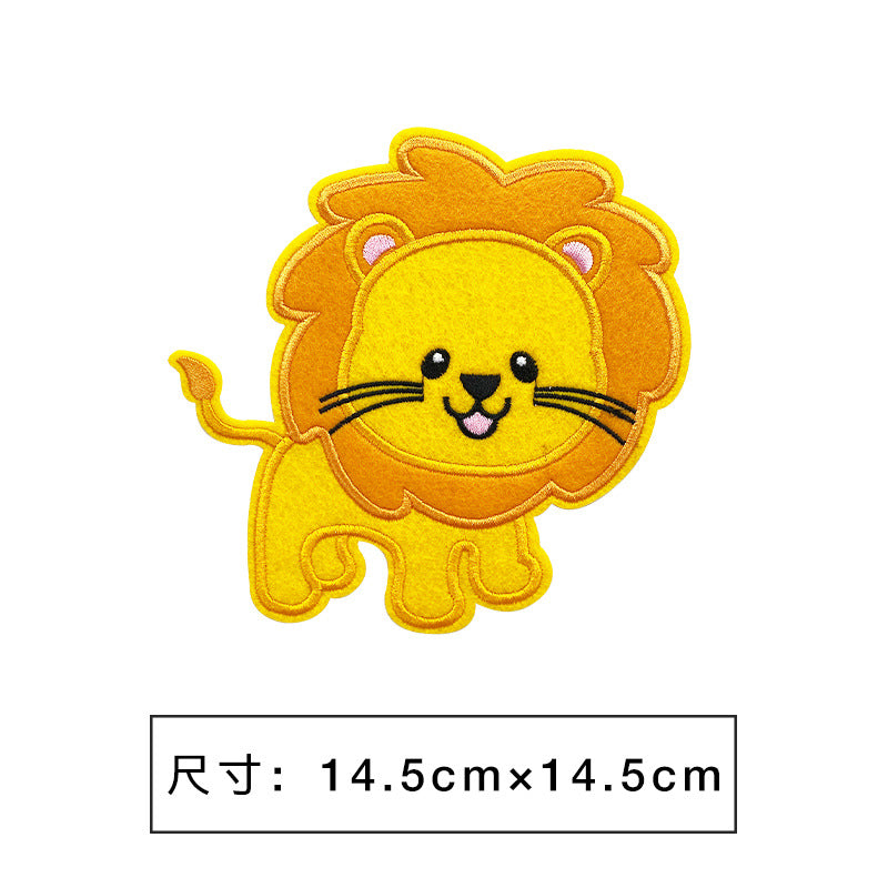 Wholesale Cartoon embroidery clothing decoration large patch cloth stickers
