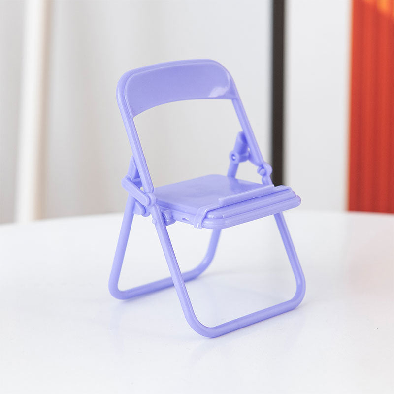 Soporte de teléfono móvil silla plegable creativa plástica al por mayor