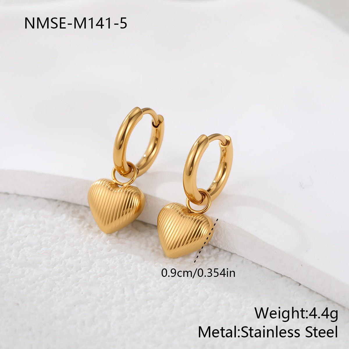 Wholesale Love studded stainless steel earrings
