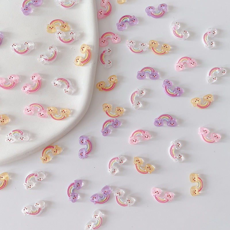 Wholesale 10PCS/Pack Cute Cartoon Rabbit Nail Enhancement DIY Resin Decoration