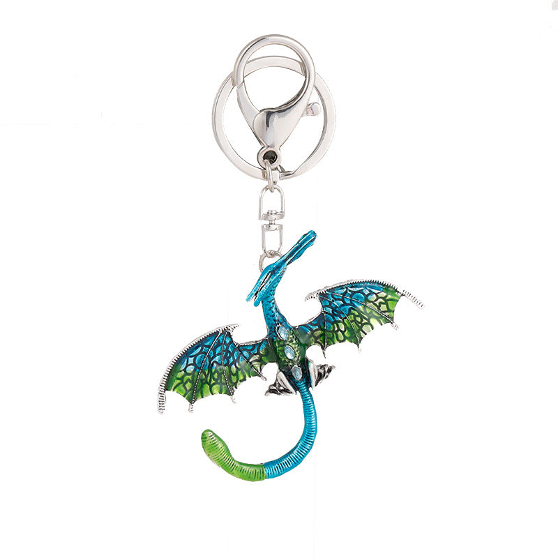 Wholesale Oil Dripping Dragon Shape Keychain