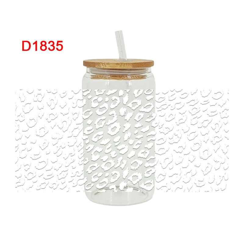Wholesale New Cartoon printing heat transfer Cup sticking crystal logo pattern 23 cmX11cm in stock