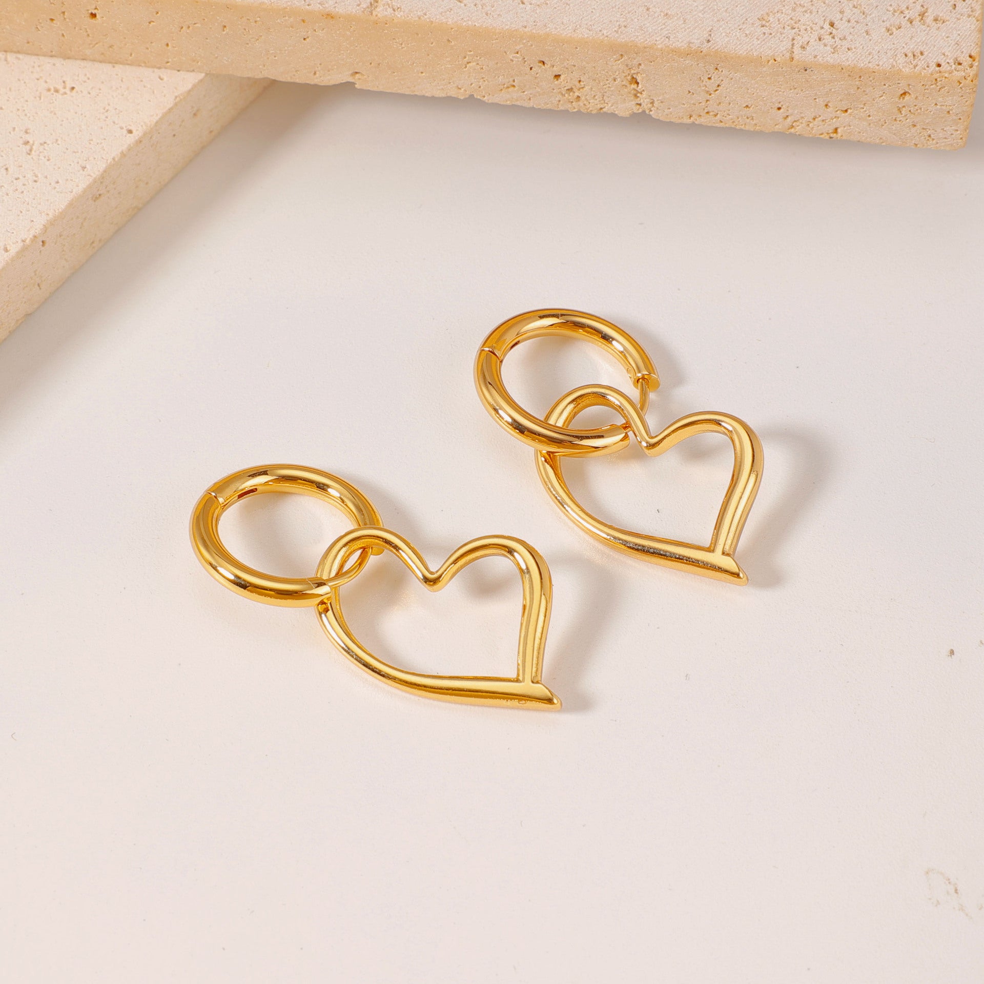 Wholesale fashionable versatile stainless steel hoop earrings