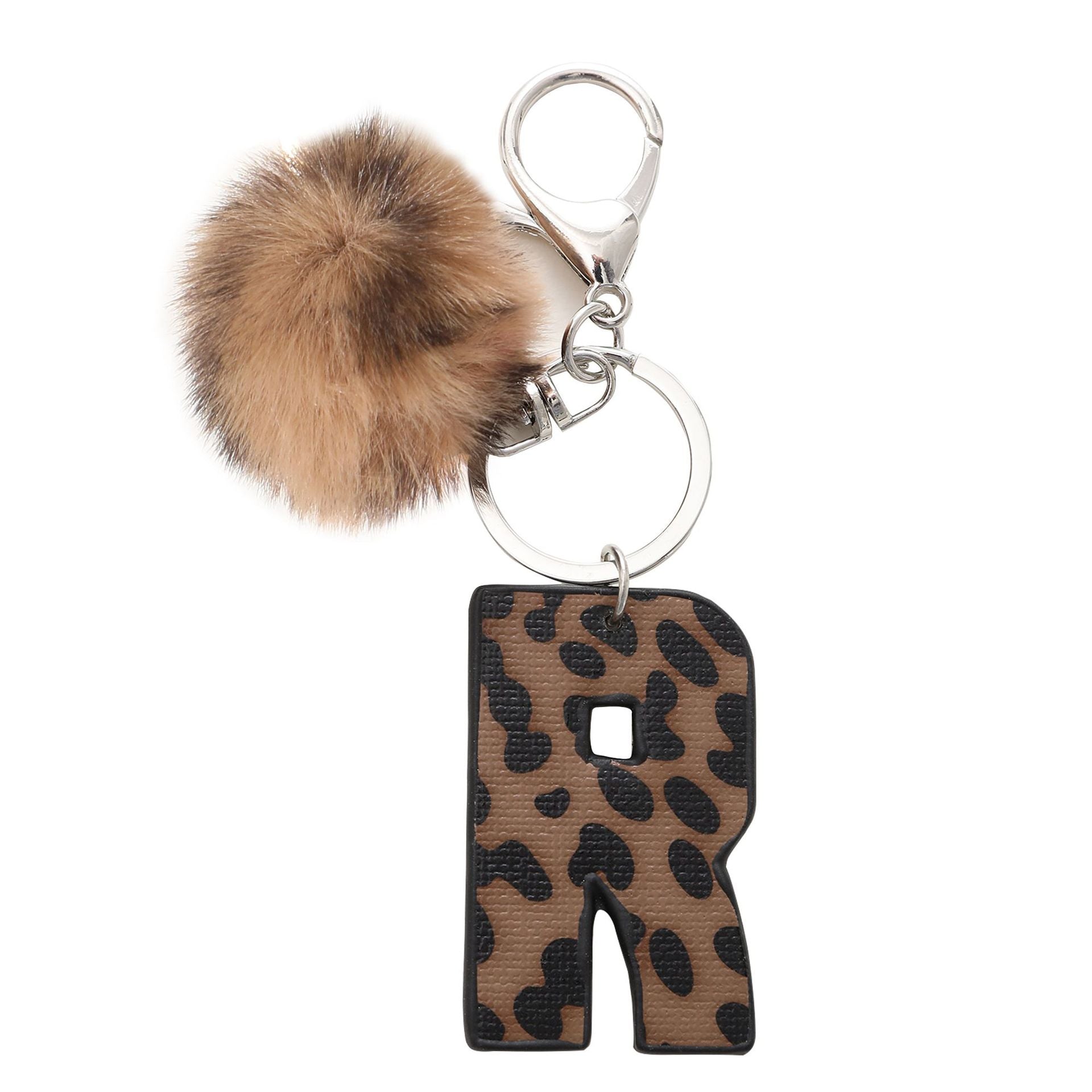 Wholesale Western Cowboy Leopard Leather Keychains
