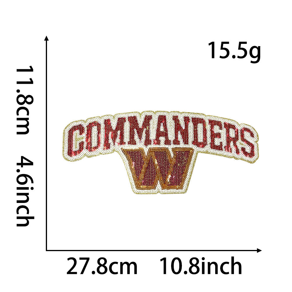 Wholesale Sequin Embroidered Patch DIY Iron On Applique For ets And Bags DIY Patches