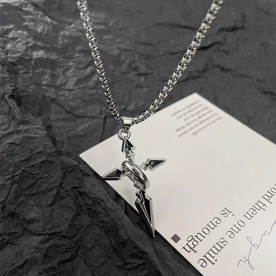 Wholesale Accessories Sweat Pendant Titanium Steel Cross Necklace