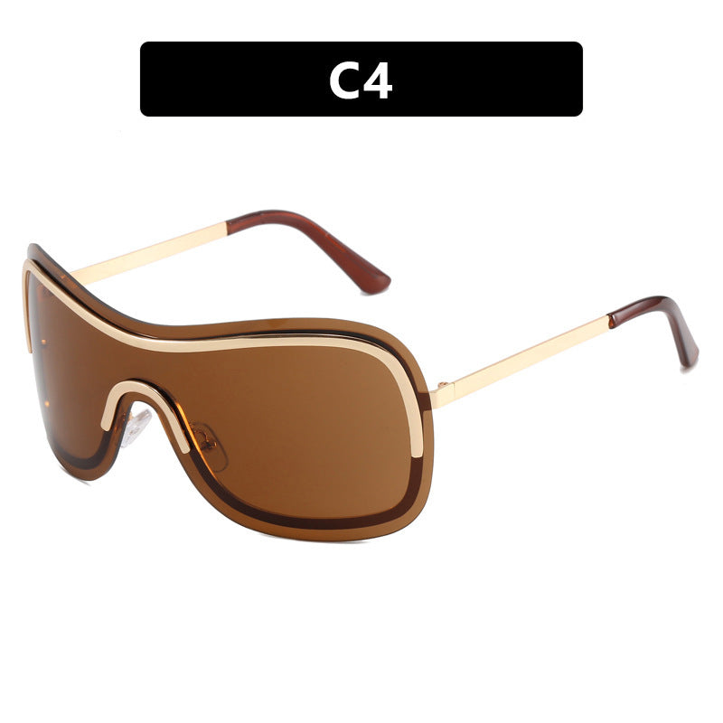 Wholesale Metal Oversized Frame PC Sunglasses