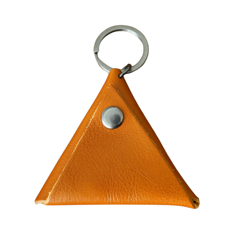 Wholesale Triangle Zero Wallet Cowhide Key Buckle