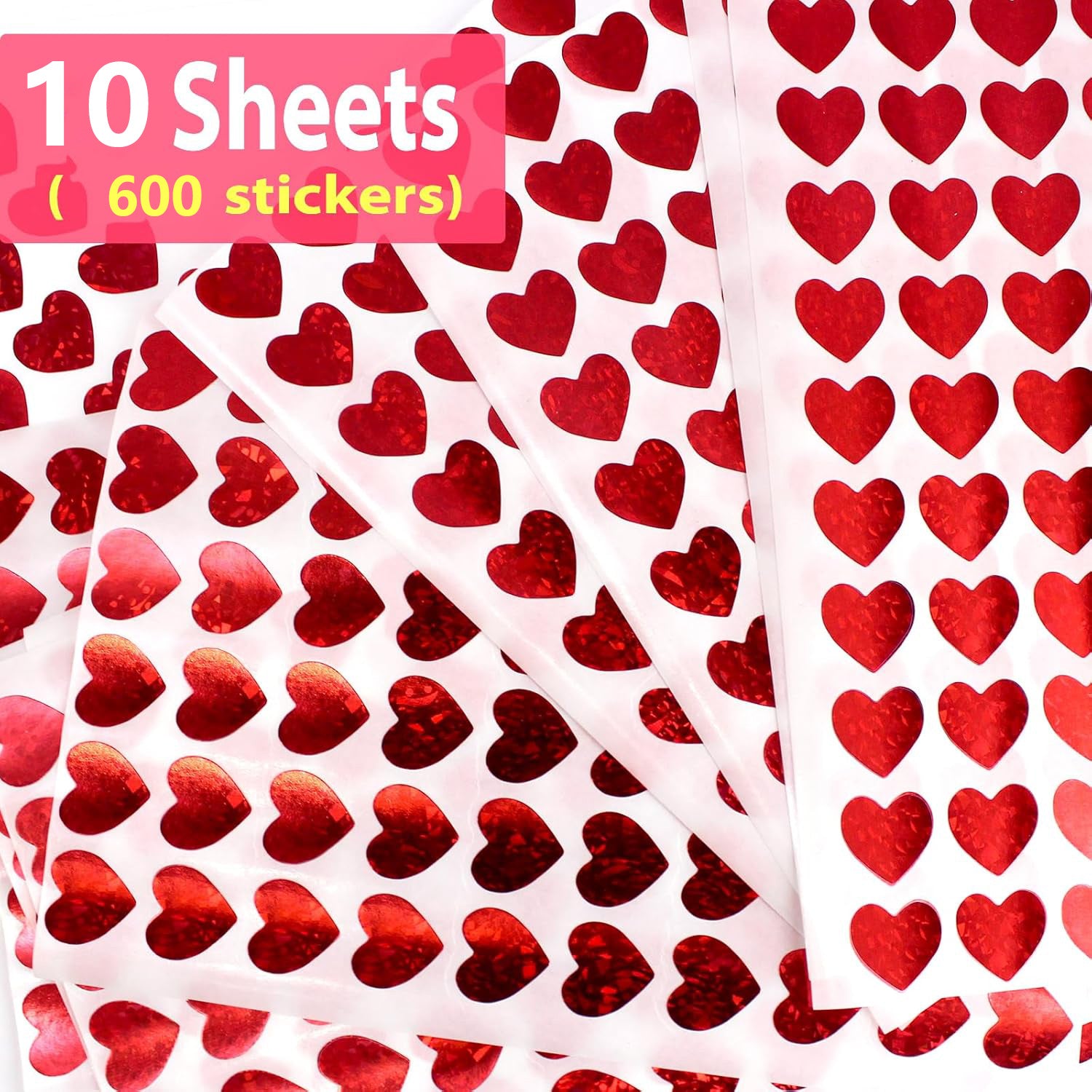 Wholesale Heart Stickers Kids Glitter Love Stickers