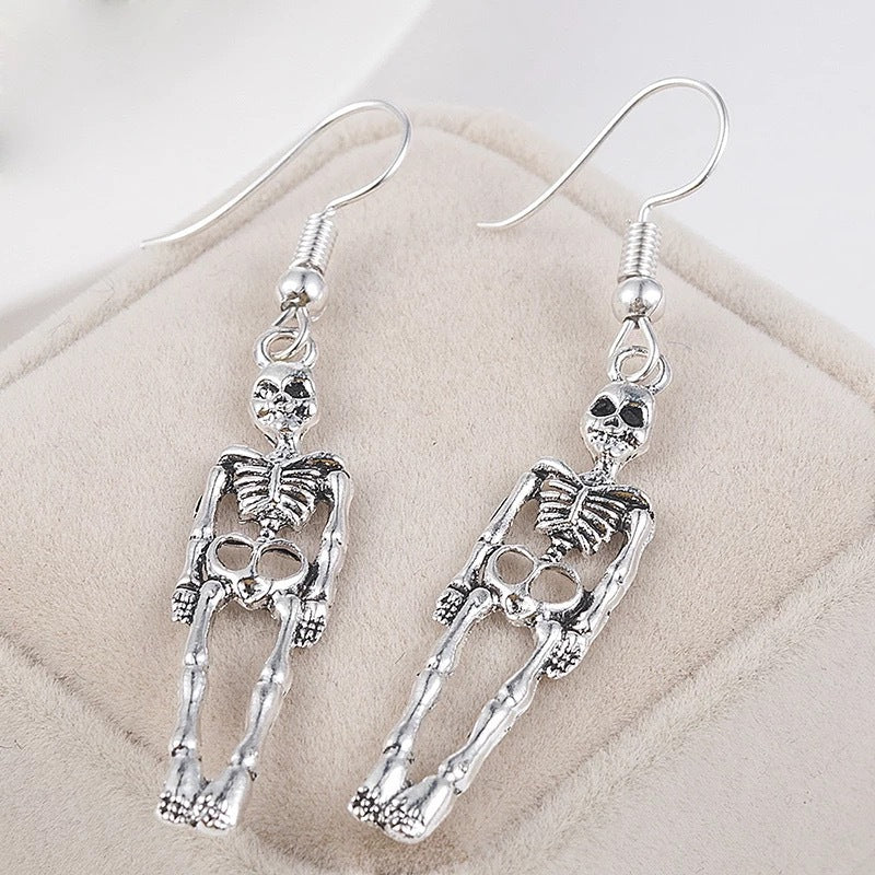 Wholesale Gothic Vintage Skeleton Pendant Earrings