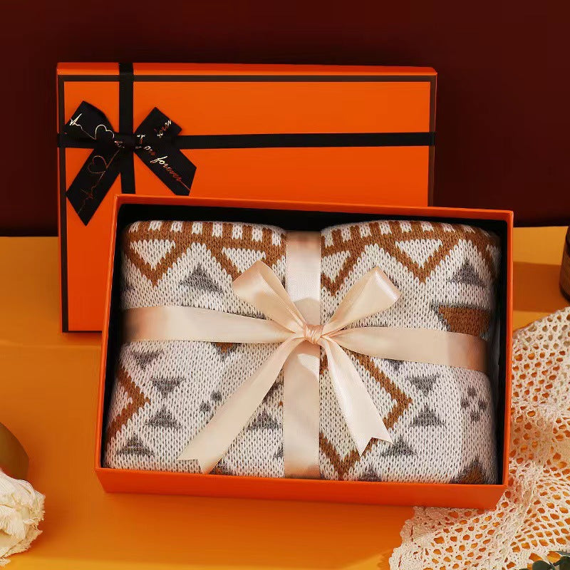 Wholesale Aztec Knitted Acrylic Blankets