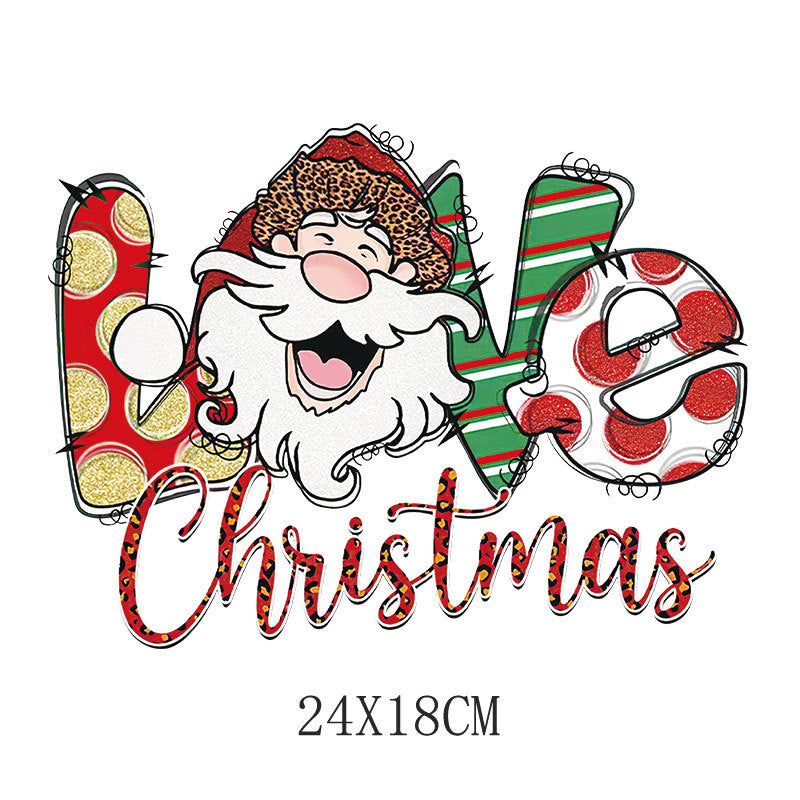 Wholesale Christmas Hot Stamping Spot  Heat Transfer Pattern UV DTF Ready to Press Transfers Wraps