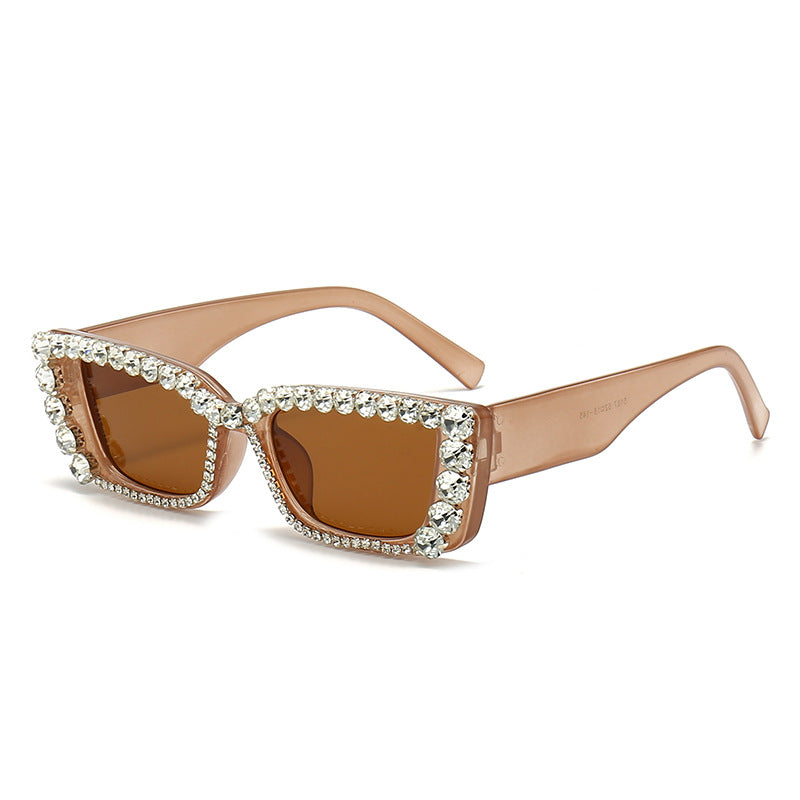 Wholesale UV protection personalized diamond-studded sunglasses