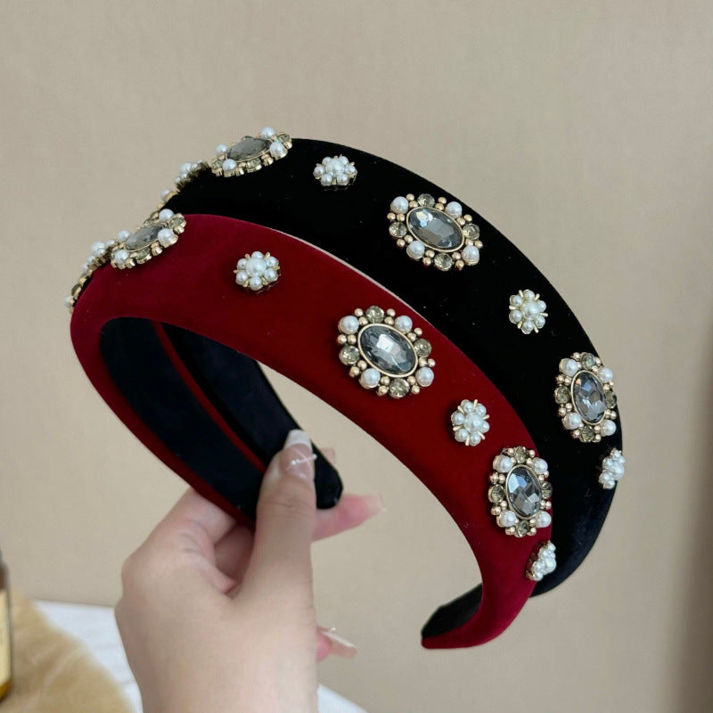 Wholesale Autumn and winter fashion sparkling diamond temperament headband
