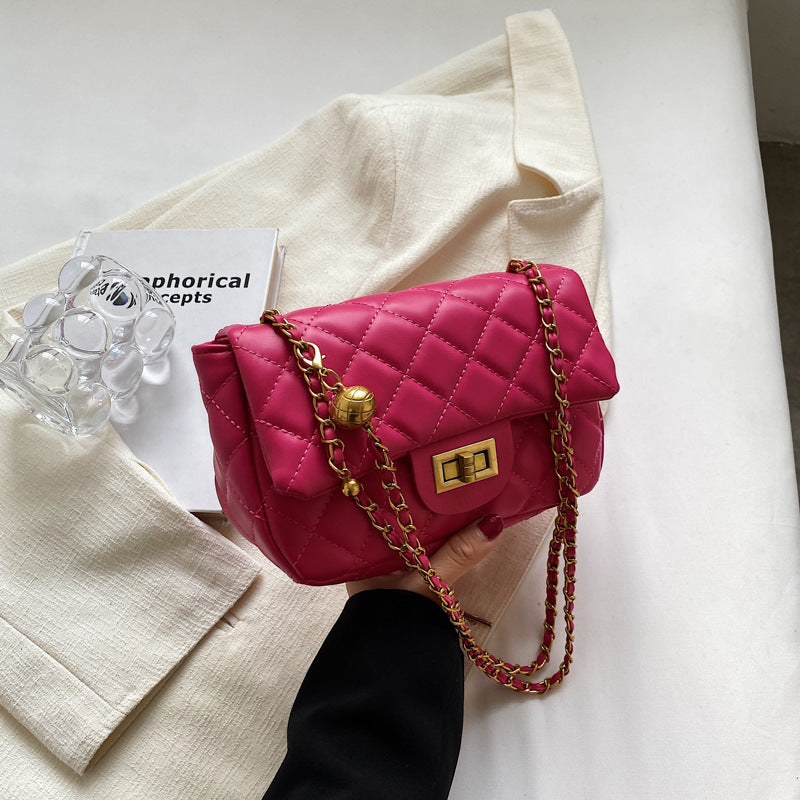 Wholesale Fashion Diamond Chain Simple Small Golden Ball Crossbody Shoulder Bag