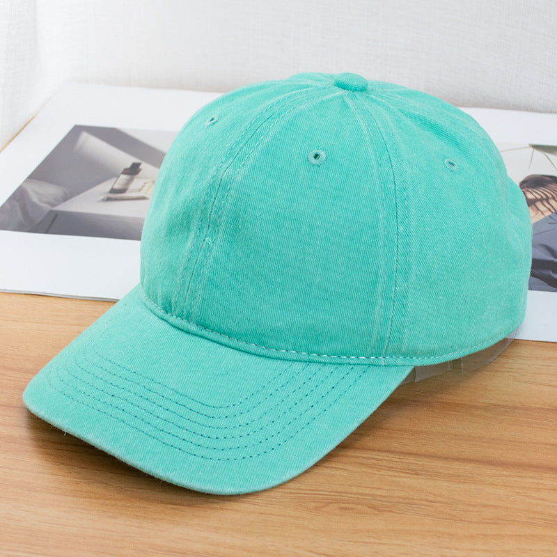 Wholesale Washed distressed denim baseball cap