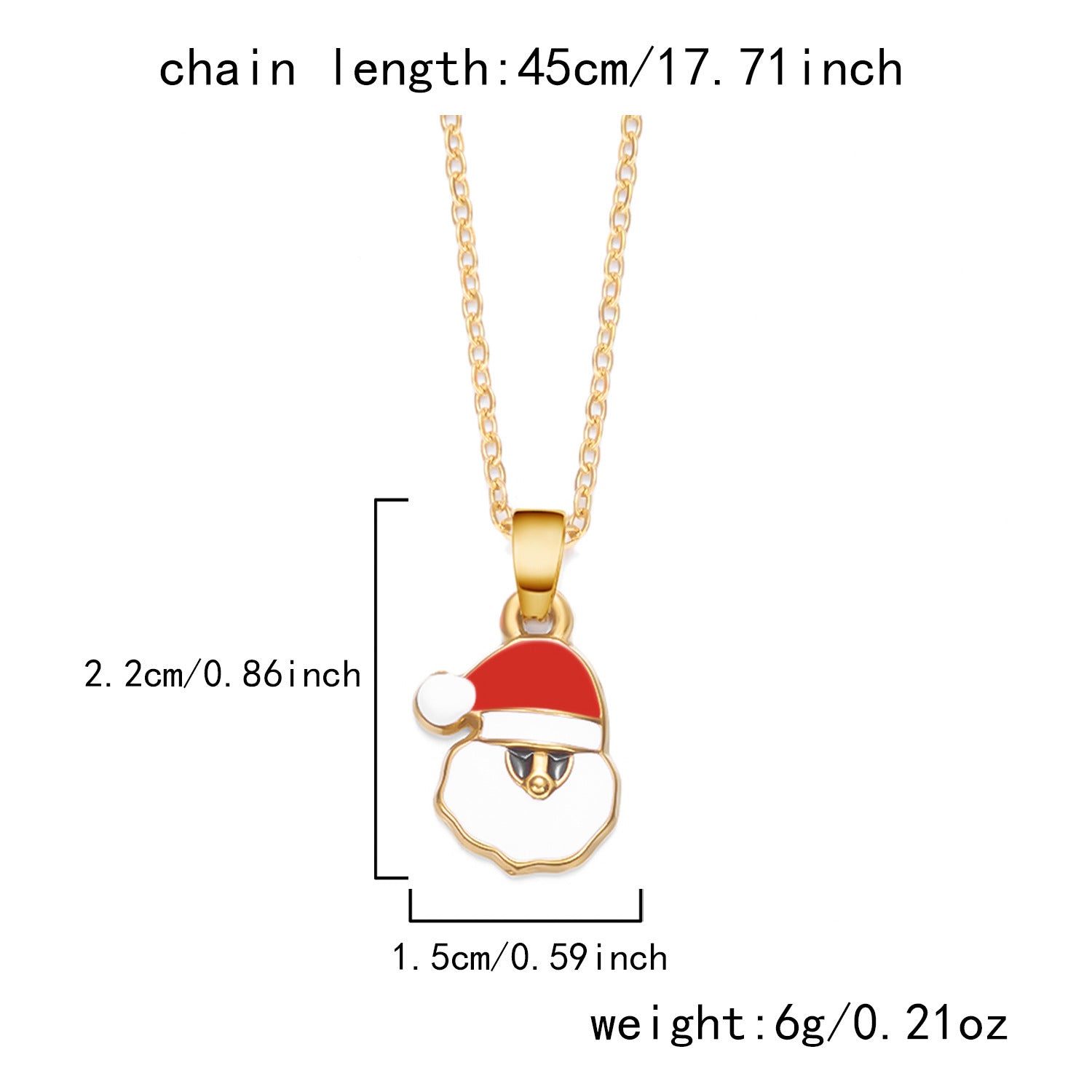 Wholesale Christmas Dopamine Colored Necklace