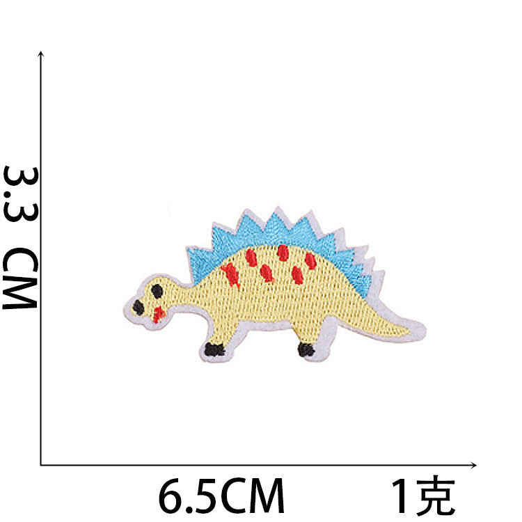 Wholesale Cute Dinosaur Embroidered Patches For Kids Clothing Iron On DIY Fashion Accessory