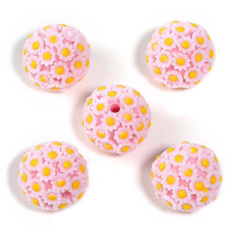 Wholesale 10PCS DIY Acrylic Flower Ball Balls