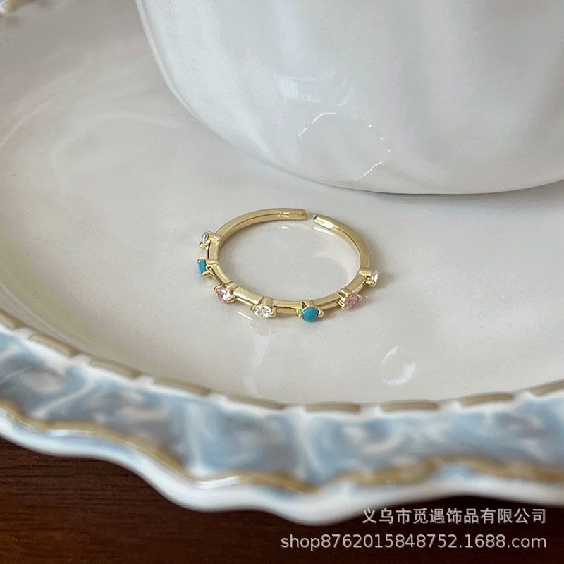 Wholesale Sweet Butterfly Flower Series Stacked Ring