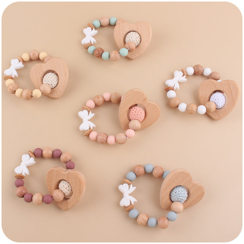Wholesale Baby Cartoon Handmade Bow Creative DIY Silicone Teether