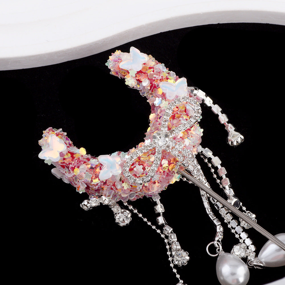 Wholesale Bow Tassel Pearl Sequin Moon Boat Acrylic Diamond Ball  Beads