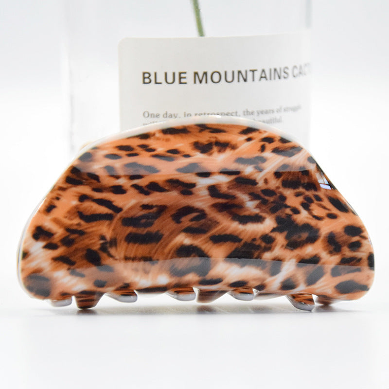 Wholesale Large Acrylic Leopard Print Hair Clips