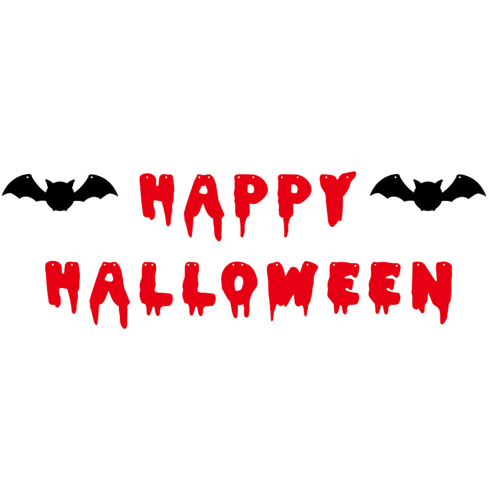 Wholesale Halloween Bat Pull Flag Paper Decorations