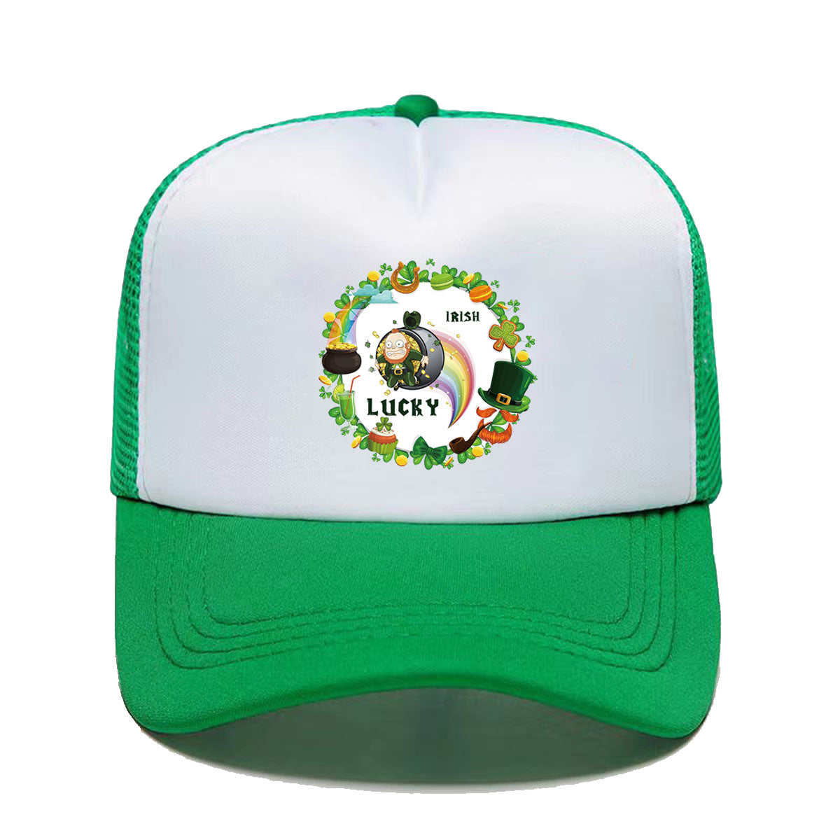 Wholesale Polyester St. Patrick's Day Shamrock Baseball Cap