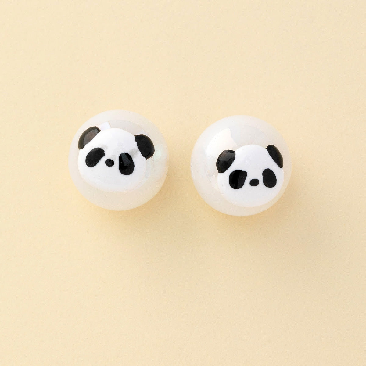 Wholesale 100pcs Mermaid Starry Drip Oil Painted Beads