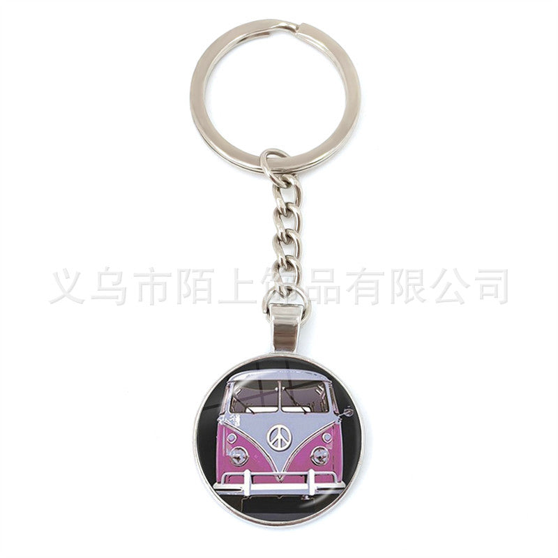 Wholesale Zinc Alloy Peace Sign Keychain