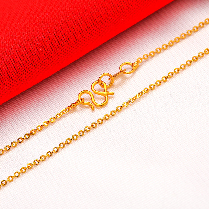 Wholesale Gold-plated water wave snake bone necklace box necklace