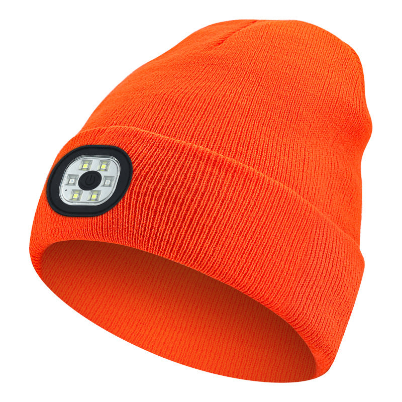 Wholesale Led Luminous Hat Warm and Cold-proof Lamp Cap