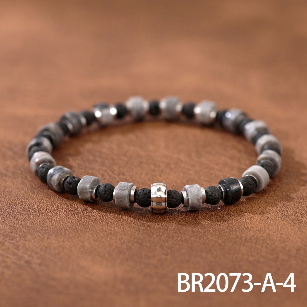 Wholesale Colored turquoise string men' s bead bracelet