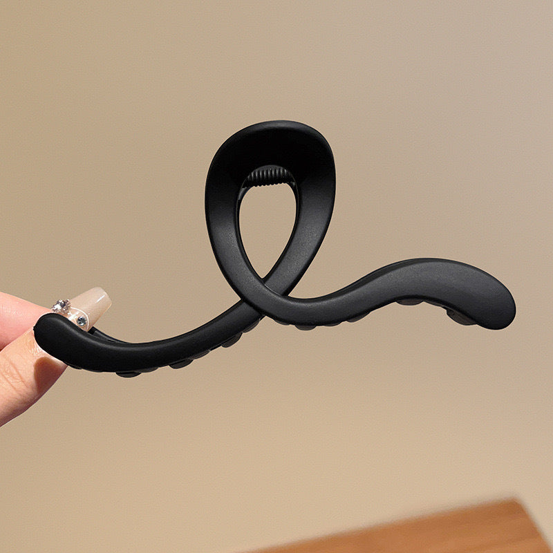 Wholesale Geometric Line Plastic Frosted Hair Clips