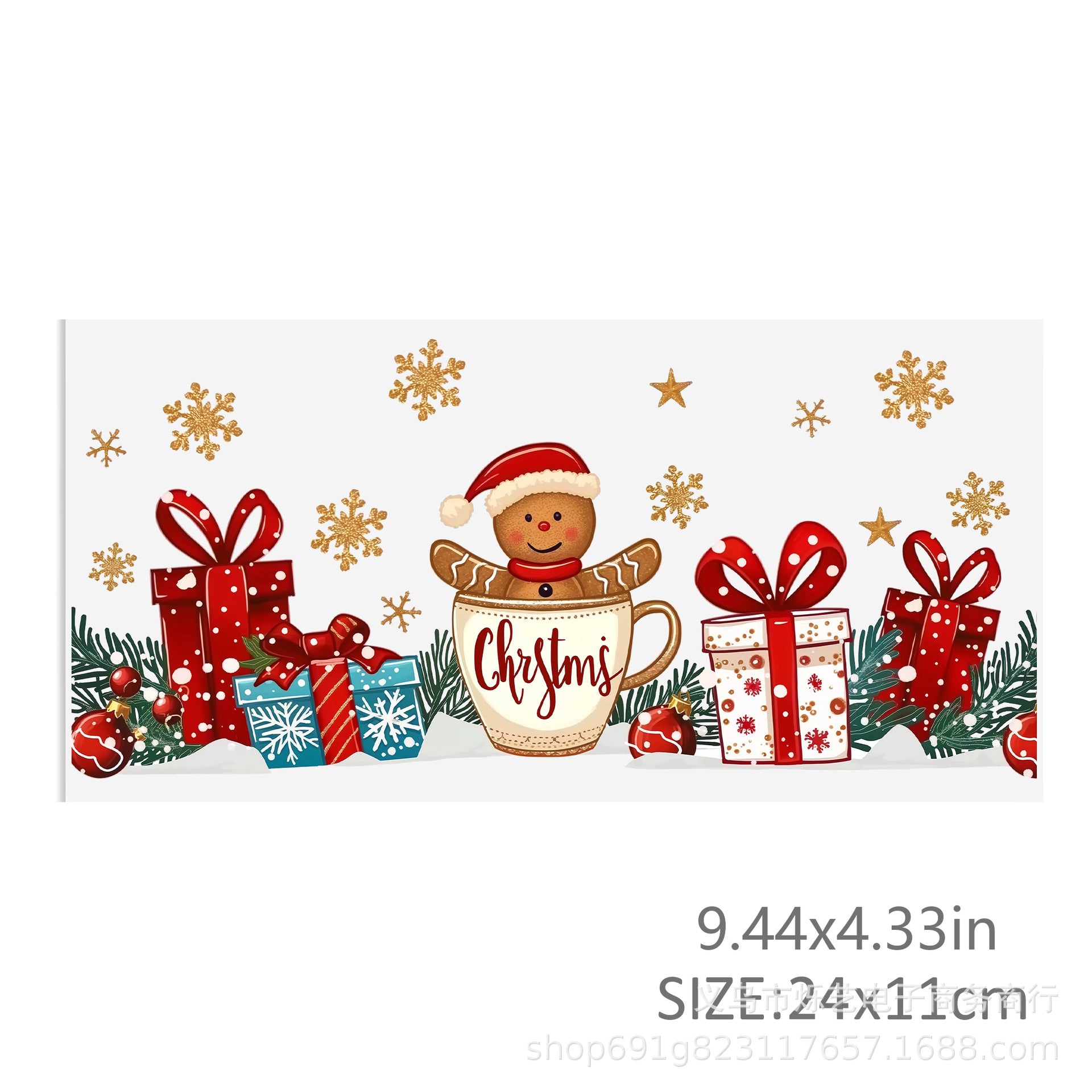 Wholesale 2pcs Christmas Collection 16oz Cup UV DTF Wraps