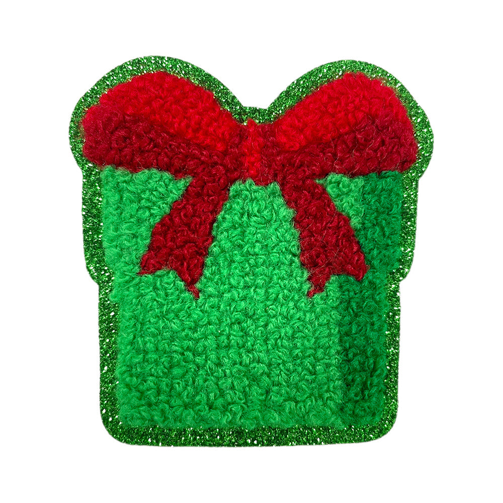 Wholesale Christmas Embroidered Patches Santa Snowman Gingerbread Man Tree Applique For Clothing